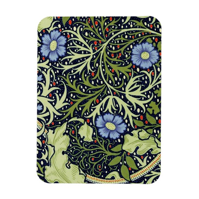 William Morris Seaweed Antike Blume Magnet (Vertikal)