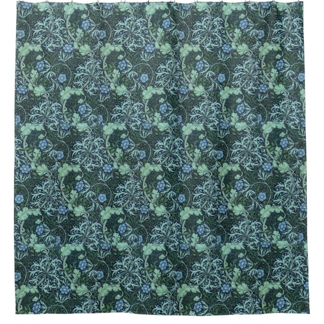 William Morris Seaweed Pattern Duschvorhang (Vorderseite)