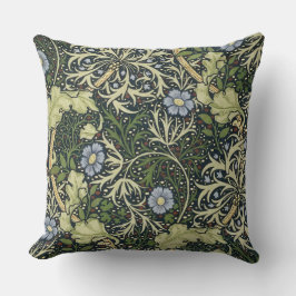 William Morris Seaweed Pattern Vintage Kunst Kissen