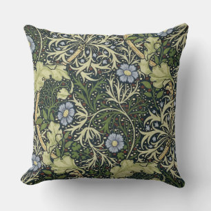 William Morris Seaweed Pattern Vintage Kunst Kissen