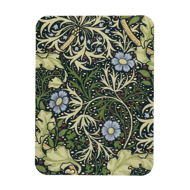 William Morris Seaweed Pattern Vintage Kunst Magnet (Vertikal)