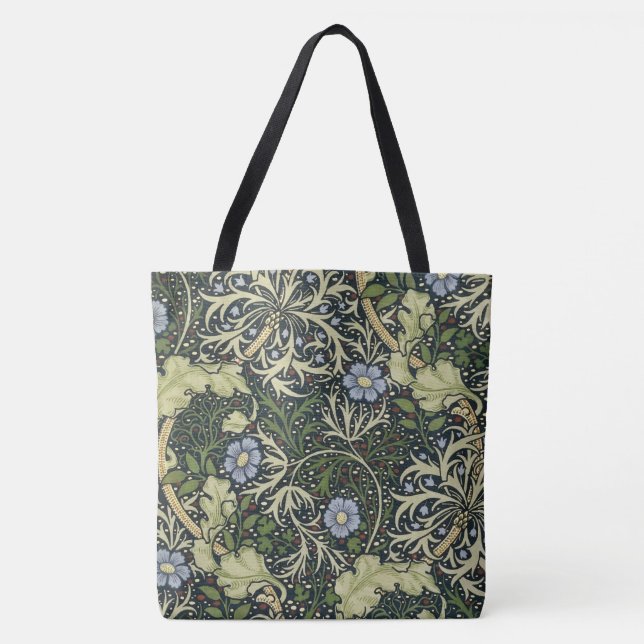 William Morris Seaweed Pattern Vintage Kunst Tasche (Vorderseite)