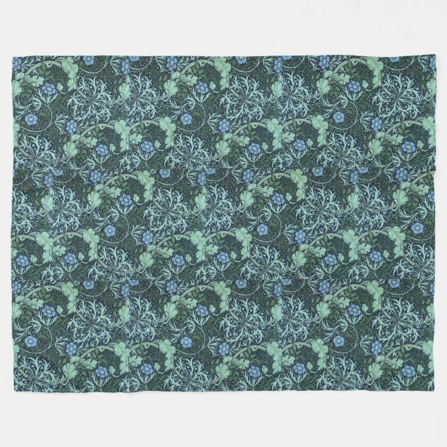 William Morris Seetang-Muster Fleecedecke (Vorderseite (Horizontal))