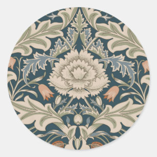 William Morris Severn Blumengarten Flower Classic Runder Aufkleber