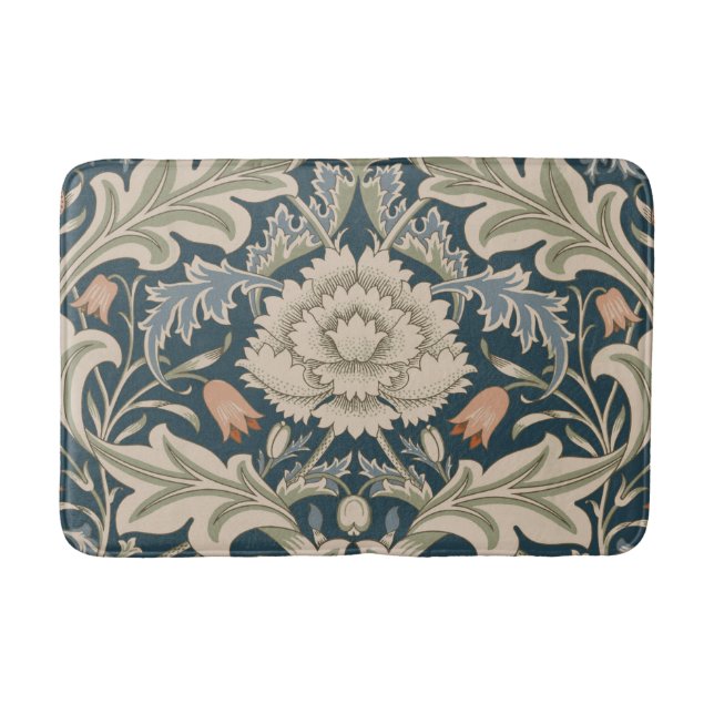 William Morris Severn Floral Garden Blume Classic Badematte (Vorderseite)