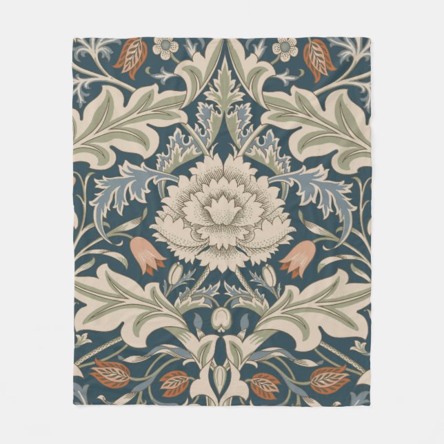 William Morris Severn Floral Garden Blume Classic Fleecedecke (Vorderseite)