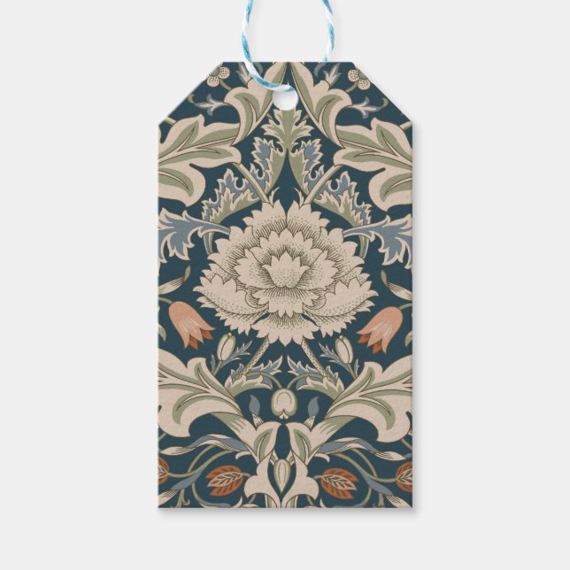 William Morris Severn Floral Garden Blume Classic Geschenkanhänger (Vorderseite)