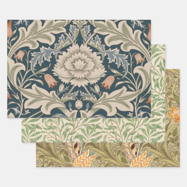 William Morris Severn Floral Garden Blume Classic Geschenkpapier Set (Set)
