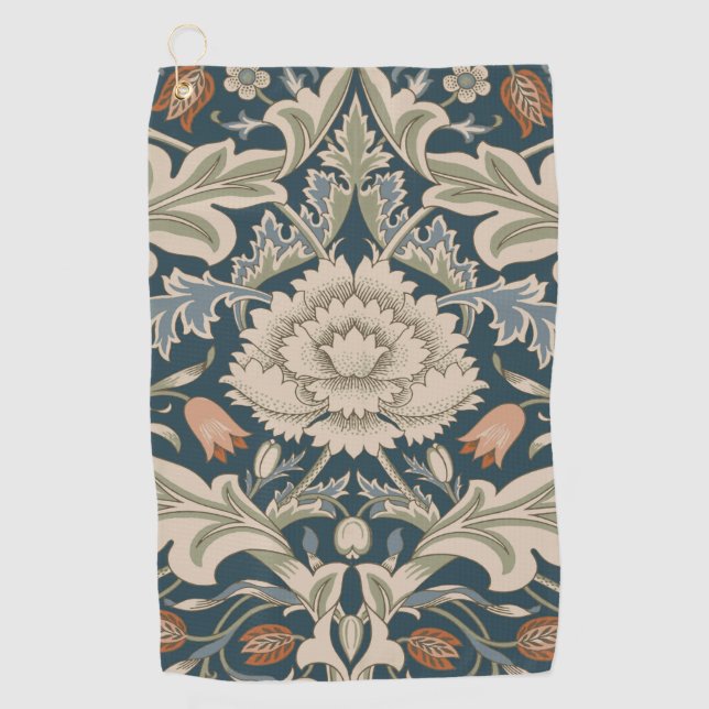 William Morris Severn Floral Garden Blume Classic Golfhandtuch (Vorderseite)