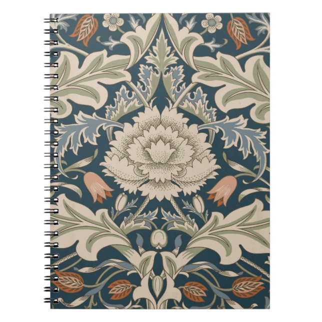 William Morris Severn Floral Garden Blume Classic Notizblock (Vorderseite)