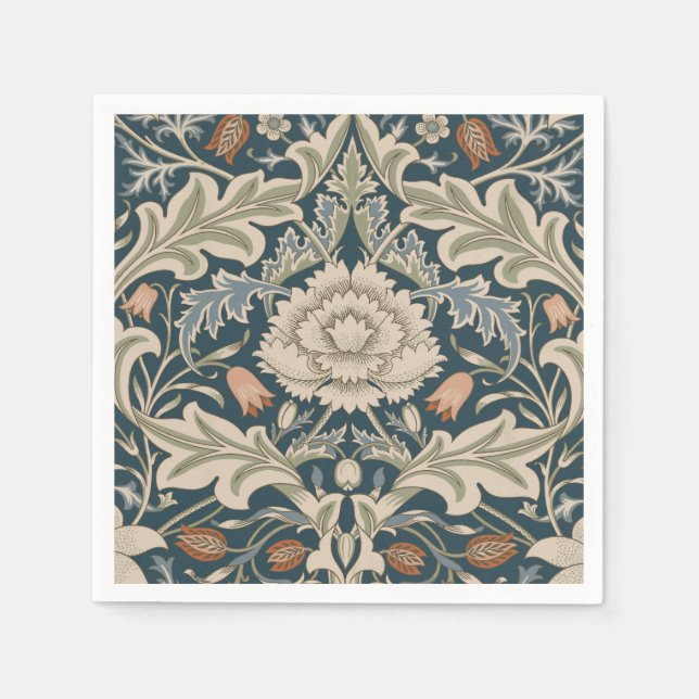 William Morris Severn Floral Garden Blume Classic Serviette (Vorderseite)