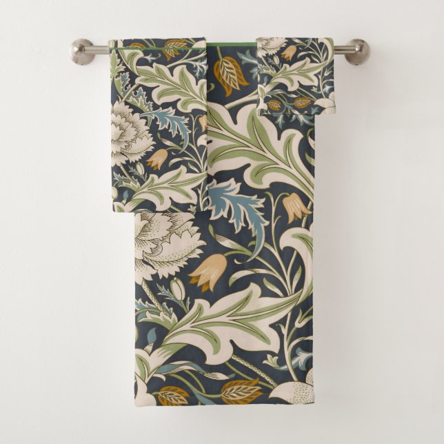 William Morris Severn Floral Pattern Classic Badhandtuch Set (Insitu)