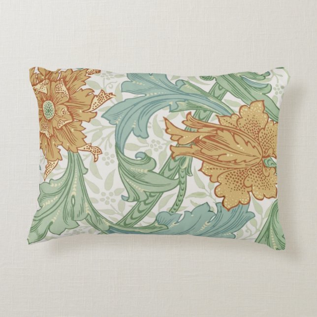 William Morris Single Stem Floral Pattern Dekokissen (Rückseite)