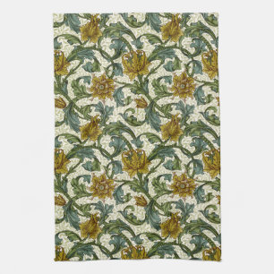 William Morris Single Stem Floral Pattern Geschirrtuch