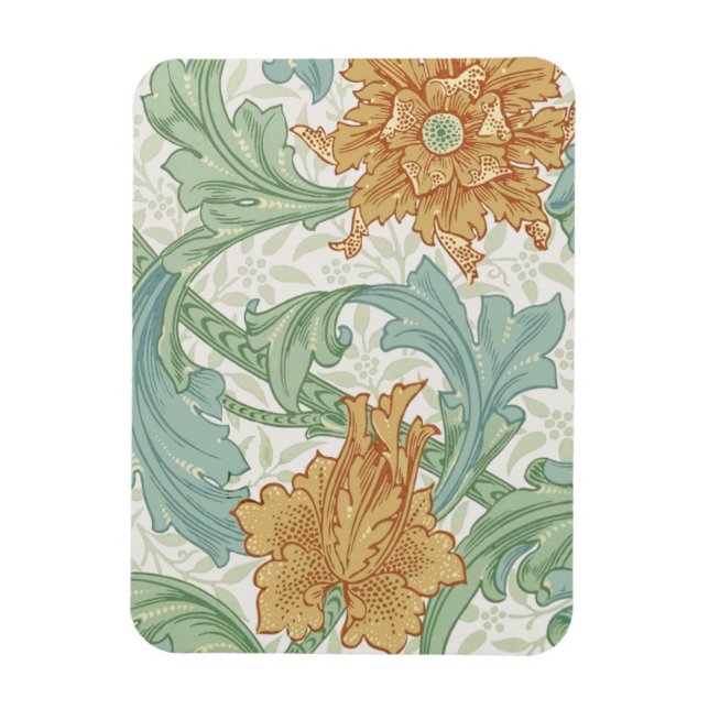 William Morris Single Stem Floral Pattern Magnet (Vertikal)