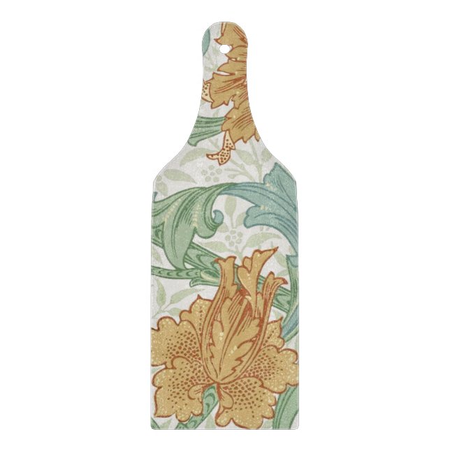 William Morris Single Stem Floral Pattern Schneidebrett (Vorderseite)