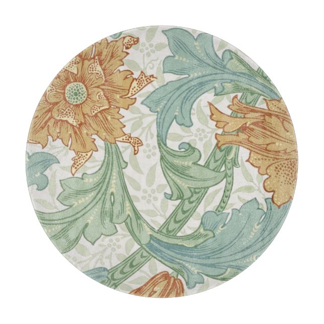 William Morris Single Stem Floral Pattern Schneidebrett (Vorderseite)
