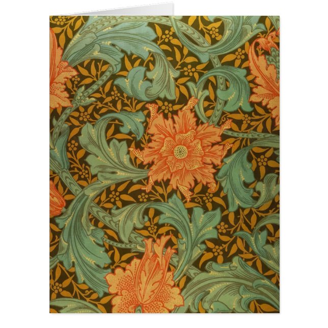 William Morris Single Stem Pattern Art Nouveau (Vorderseite)