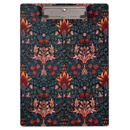 William Morris Snakeshead Dark Pattern Klemmbrett