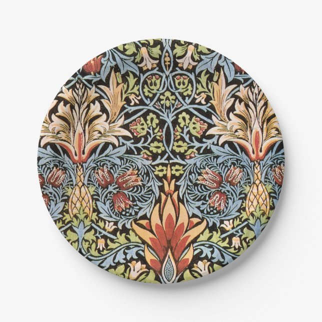 William Morris Snakeshead Design Pappteller (Vorderseite)