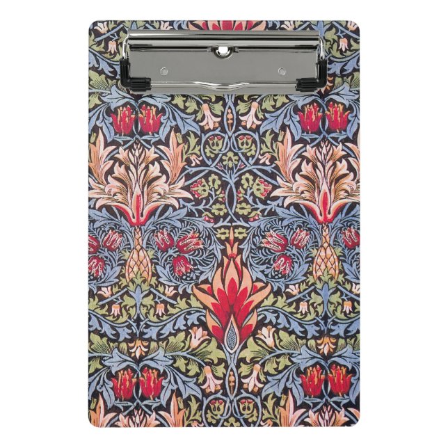 William Morris Snakeshead Floral Art Nouveau Mini Klemmbrett (Vorderseite)