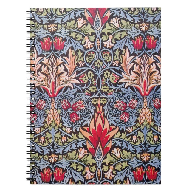 William Morris Snakeshead Floral Art Nouveau Notizblock (Vorderseite)