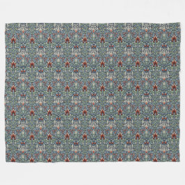 William Morris Snakeshead Floral Classic Botanical Fleecedecke