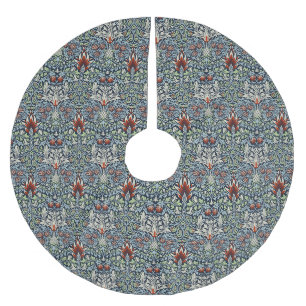 William Morris Snakeshead Floral Classic Botanical Polyester Weihnachtsbaumdecke