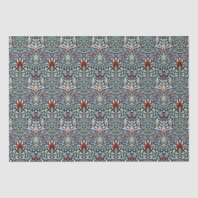 William Morris Snakeshead Floral Classic Botanical Seidenpapier (Vorderseite)