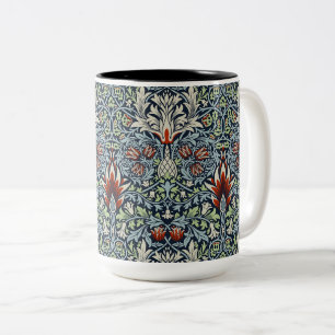 William Morris Snakeshead Floral Classic Botanical Zweifarbige Tasse