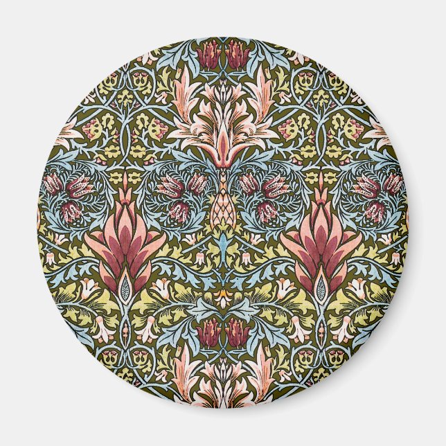 William Morris Snakeshead Floral Pattern Magnet (Vorne)