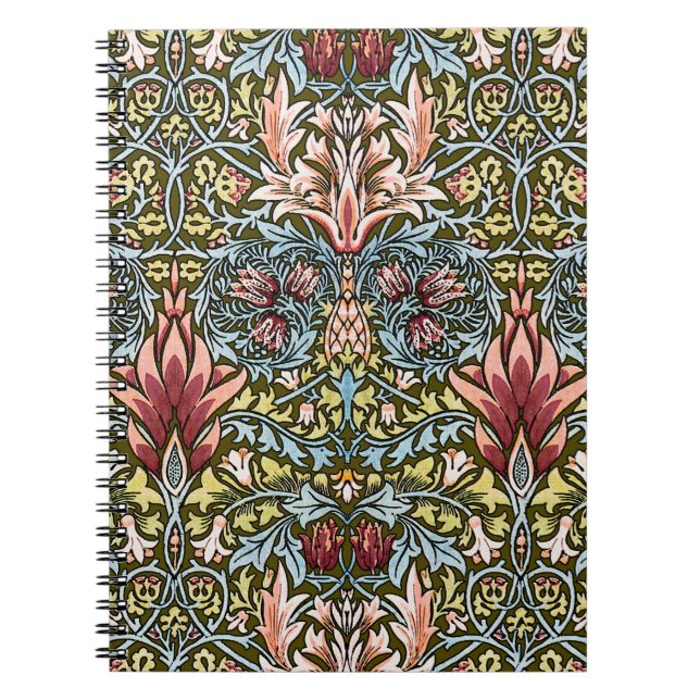 William Morris Snakeshead Floral Pattern Notizblock (Vorderseite)