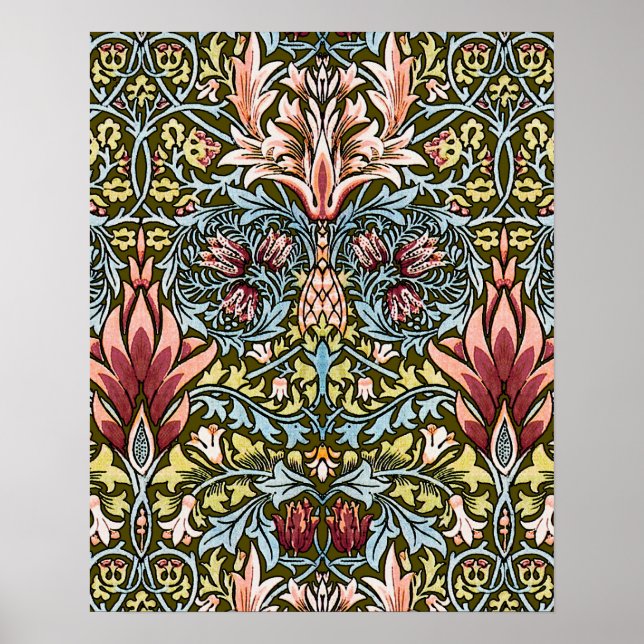 William Morris Snakeshead Floral Pattern Poster (Vorne)