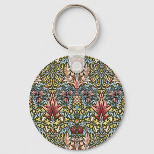 William Morris Snakeshead Floral Pattern Schlüsselanhänger