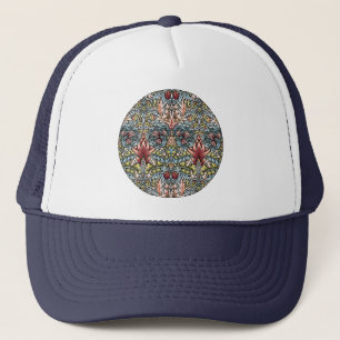 William Morris Snakeshead Floral Pattern Truckerkappe