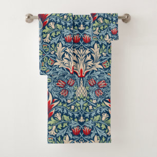 William Morris Snakeshead Fritillary Floral Design Badhandtuch Set