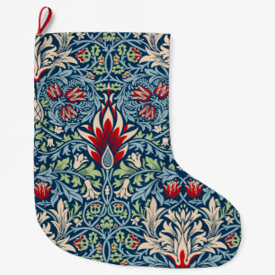 William Morris Snakeshead Fritillary Floral Design Großer Weihnachtsstrumpf