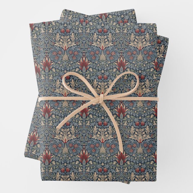 William Morris: Snakeshead Wrapping Paper Sheets Geschenkpapier Set (Beispiel)