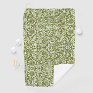 William Morris „Sonnenblume“ 3 Golfhandtuch