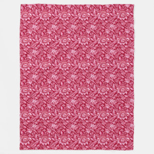 William Morris Sonnenblumen, Burgund und Pink Fleecedecke