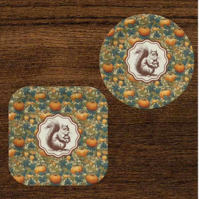 William Morris Sonnenblumen Eichhörnchen  Pappteller (Big family dinners need these paper plates!)