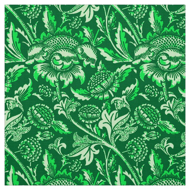 William Morris Sonnenblumen, Emerald Green Stoff (Muster)