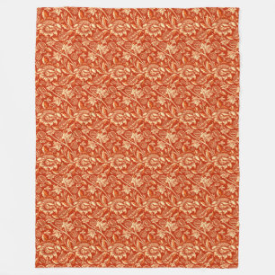 William Morris Sonnenblumen, Mandarin Orange Fleecedecke