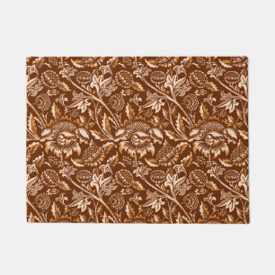 William Morris Sonnenblumen, Schokolade Brown & Be Fußmatte