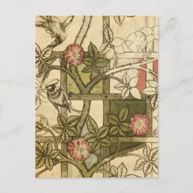 William Morris - Spalier Postkarte (Vorderseite)