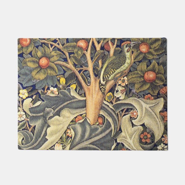 William Morris Spechtmuster Fußmatte (Vorderseite)