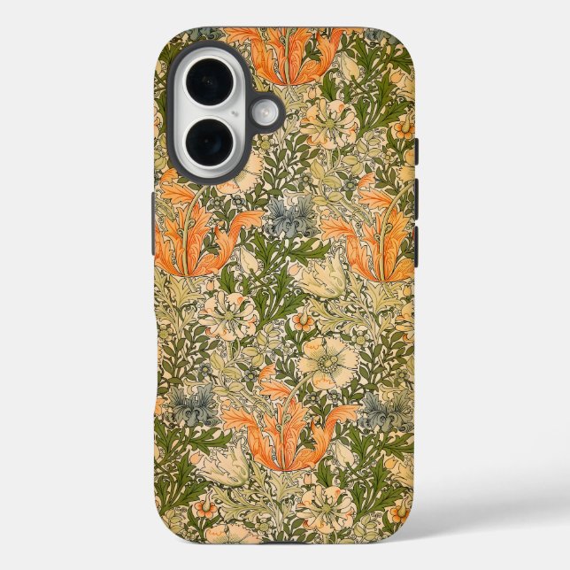 William Morris Spring Compton Blume Festival iPhone 16 Hülle (Rückseite)