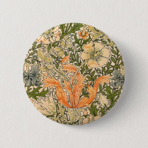 William Morris Spring Compton Blumenfest Button
