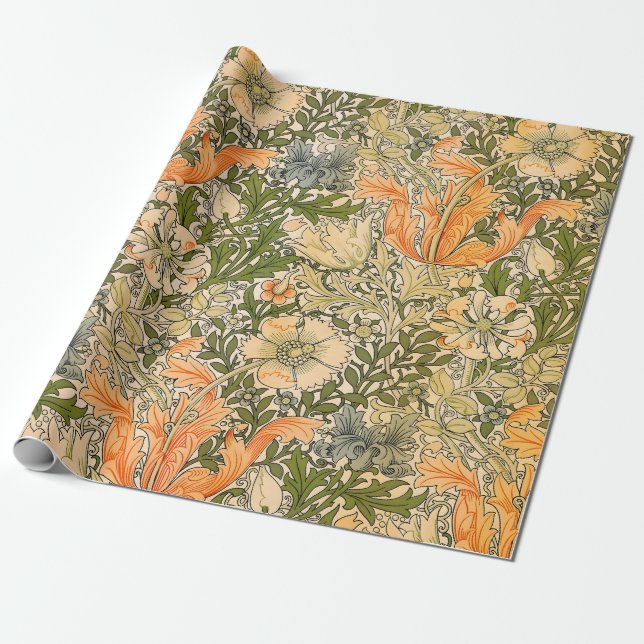 William Morris Spring Compton Blumenfest Geschenkpapier (Ungerollt)