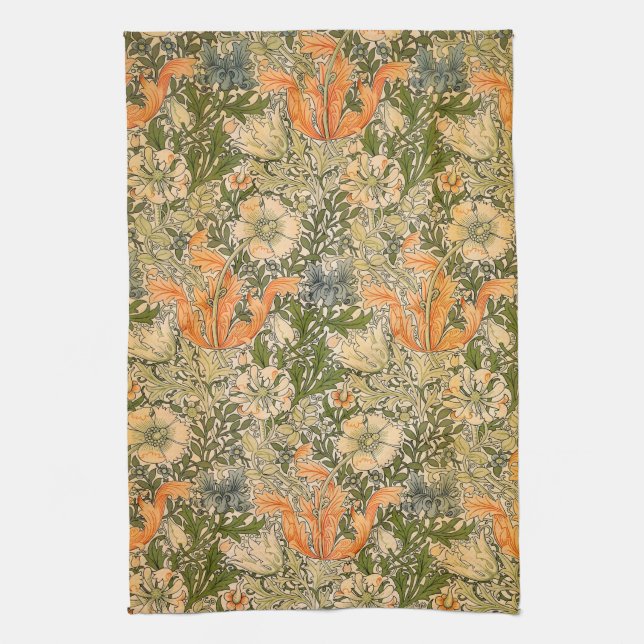 William Morris Spring Compton Blumenfest Geschirrtuch (Vertikal)